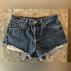 Levi Strauss high rise Jean shorts